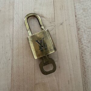 Louis Vuitton Lock and Key 309 Gold Padlock Keychain